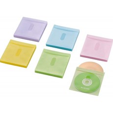 영국직배송 CD/DVD/Blu-ray 양면 저장 60팩/5가지 컬러 어소트/CCD-NIWB120ASO용 엘레콤 비 짜임 미디어 케이스, 단일옵션