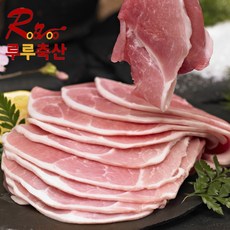루루축산 돼지고기 돈뒷다리살 불고기&제육용 1kg+1kg 냉동돼지고기 (국내산 돼지고기), 1set, 1se