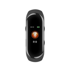 전자 워치 활성화 감소 OLED 소음 밴드 디스플레이 녹음기 손목 녹음 음성 디지털 스마트 오디오 32GB 팔찌 MP3 스포츠, 1) Black 8GB, Black
