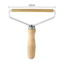 의류관리 Mini Portable Lint Remover Fuzz Fabric Shaver For Sweater Woolen Coat Clothe [A00048682], 상세페이지참조, 01-Wood Handle-48682