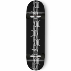 모노파틴 x 킹크로치 collaboration barbed wire skateboard