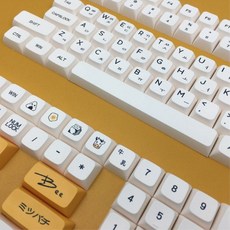 XDA 허니밀크 키캡 PBT 한글각인 영어각인 한무무 앱코 키캡 (140키), 허니밀크 한글