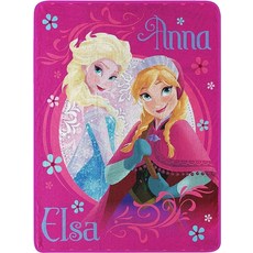 Disney 겨울왕국 \"러빙 시스터즈\" 마이크로 라셸 담요 116.8 x 152.4cm 멀티 컬러 1개입