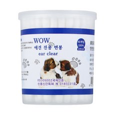 와우 애견전용면봉, 80개, 1개