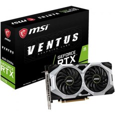 MSI 게이밍 지포스 RTX 2070 8GB GDRR6 256비트 HDMI/DP/USB 레이 트레이싱 튜링 아키텍처 HDCP 그래픽 카드(RTX 벤투스 8G) 1620Mhz