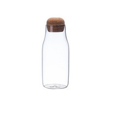 생활용품 코르크 마개 유리병 우유병 3종, 1개, 600ml
