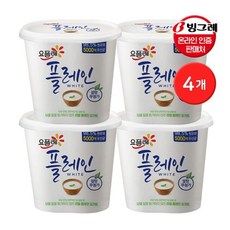 빙그레 요플레 플레인 화이트 900g 4개 / 설탕무첨가 요거트