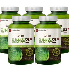 참다움 양배추환 국내산분말 120g x 5병, 상세설명 참조, 없음