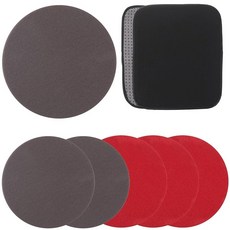 TonGass 2+2팩 25cm x 20cm10 8인치 볼링 볼 타월 시소 백 극세사 셰미 패드 잡기 쉬운 도트 포함 세탁기 세탁 가능한 미끄럼 방지 폴리셔 보관용, 볼링 타월 및 샌딩 패드