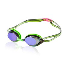 Speedo 남녀공용 수경 미러 뱅퀴셔 2.0, 키 라임