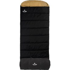 TETON Sports Outfitter XXL 침낭 따뜻하고 편안한 캠핑용 블랙, Black / -35f / Left Zip, Black (-35F)