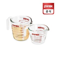 [파이렉스] 코렐 오리지날 계량컵 250ml 500ml 2세트, 상세 설명 참조