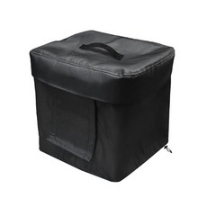 제빙기 커버 방진 커버 보호대 방수 방진 커버 옥스포드 천 방진 제빙기 단열 커버, 33cmx23cmx33cm, 검은색
