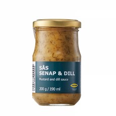 이케아 SAS SENAP DILL 소스 세나프 딜 연어소스 200g 200.288.90, Sauce 200g