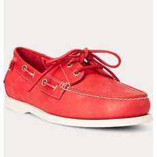 Polo Ralph Lauren Merton Leather Boat Shoe 512848 Rl2000 Red