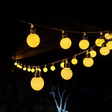 [투썬빌리지] [갬성조작] 로맨틱 빅볼 LED 국민조명 건전지사용, 01_롱롱 가렌드빅볼6m 40등