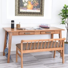 에스더 원목 컴퓨터 책상 1500 사이즈 (2colors), 1500(라이트브라운), 추가안함