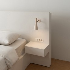 [3만원 즉시할인][스칸디아]데이 호텔 침대(K-매트제외), 추가구매. 데이 LED 협탁(화이트)