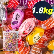 맛고을 종합캔디(H) 무료배송 1.8kg 식품 > 스낵/간식 초콜릿/사탕/젤리/껌 캔디류 일반하드캔디, 1