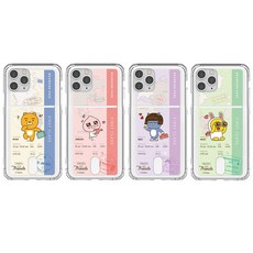 아이폰12 12프로 카카오프렌즈 트래블 투명방탄 카드 케이스 iPhone12 12pro