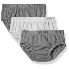 Hanes Ultimate Baby Flexy 3 Pack Diaper Covers Grey Hanes Ultimate Baby Flexy 3팩 기저귀 커버 회색 12-18개, Gray, 12-18 Month, 1개