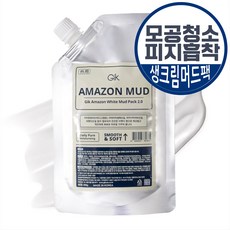 GIK 아마존 화이트 병풀 티트리 딥 케어 머드 팩 300g