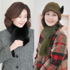 쉬즈마담 A41559 폭스퍼&amp;페이크퍼 머플러/엄마옷