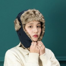 [바보사랑]H-1 베이직 귀달이 모자 - 방한모자 털모자 귀도리