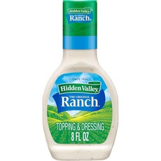 히든 벨리 오리지널 랜치 샐러드 드레싱 앤드 토핑, 3개, 236ml
