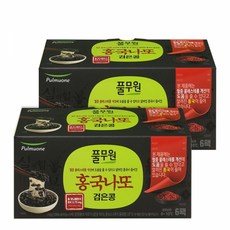 풀무원 국산 검은콩 홍국나또 43g x 12팩(6팩 x 2세트)/살아있는 실의 힘, 홍국나또(43g) x 12팩(6팩 x 2세트), 12개