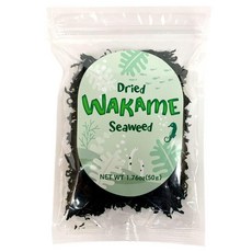 말린 와카메 해초 50g(1.76oz) 샐러드 미소 수프에 적합, 1개, 50g
