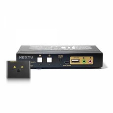 이지넷 NEXT-8202KVM-KP HDMI 2대1 KVM 스위치 UHD 4K