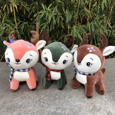 귀요미 장난감 부드러운 행운 생일 졸업식 선물 봉제인형 봉제완구 WG201026166Z, 20 - 25 cm / 한 마리 가격 / 색상 랜 덤, 와인 색 꽃사슴.