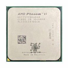 AM3 Phenom 소켓 CPU/HDT75TFBK6DGR/AM3/938pin/125W/3.0GHz/E0 1075T AMD 1075 II X6