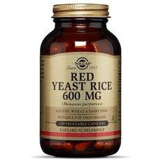 솔가 레드 이스트 라이스 600mg 베지터블 캡슐 무설탕 글루텐 프리, 1개, 120개