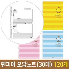 펜피아 스프링 오답 노트 공책 공부 요약 1박스 120개 수학오답노트 굿노트오답ariari+我利+0422B6 +펜피아