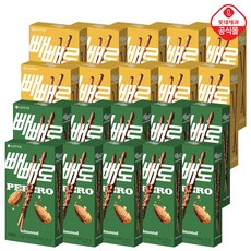 롯데제과 누드 초코필드 빼빼로45g+아몬드빼빼로32g, 32g, 20개