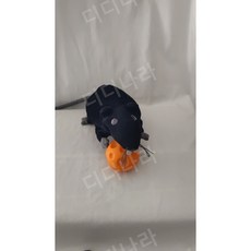 이케아 쥐 인형 고시그무스 봉제 애착 고양이 흰색 갈색 회색 검정색, 큰 검은색 마우스(라벨자름), 1개