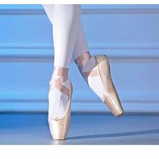 발레 포인트 슈즈 전문 발레리나 연습 새틴 캔버스 리본 댄스