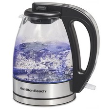 Hamilton Beach Electric Kettle 전기포트 티타임 필수용품, 1