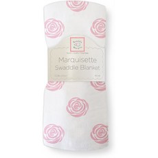 SwaddleDesigns Marquisette Swaddling Blanket 프리미엄 코튼 모슬린 핑크 로즈