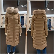 [지고트] (기획가격상품)폭스(여우)후드 롱덕다운 베이지 JICE2PD80