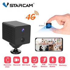 영어 매뉴얼 Vstarcam 1080P 4G 미니 카메라 IP 2600mAh 충전 가능한 배터리 와이파이 적외선 야간 감시 홈 보안 카메라, 8GB 카드 추가, 협동사