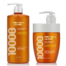 [KT알파쇼핑]엘라스틴 프로틴 클리닉 고양양 샴푸 1000ml + 트리트먼트 700ml, 샴푸+트리트먼트