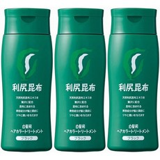 일본직발송 6. 주식회사 퓨르 리시리 컬러 트리트먼트 3개 세트(블랙), One Size_One Color