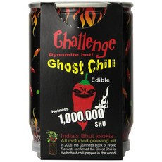 Ghost chili pepper - The hottest pepper in the world!!! 1 000 000 Heat Laval, 1개, 85.05g