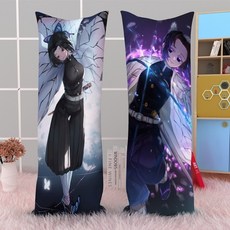 Ai Ruoke Demon Slayer Blade Waiting Pillow Nidouzi Butterfly Ninja My Wife Zenyi Anime Peripheral Bo, U 조 【베개 보내기】, 35x100cm 【새틴 피치 스킨】