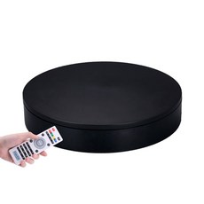촬영용 턴테이블 회전 테이블 스탠드 제품 촬영 자동 전기 회전판, 30cm 양방향 속도조절건전지 백색, 1개
