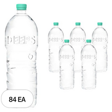 Deeps 에코그린 무라벨 먹는해양심층수, 84개, 2L
