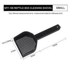 파충류 모래 삽 대용량 인스턴트 누출 쓰레기 똥 애완 동물 청소, 1개, 2.black-small